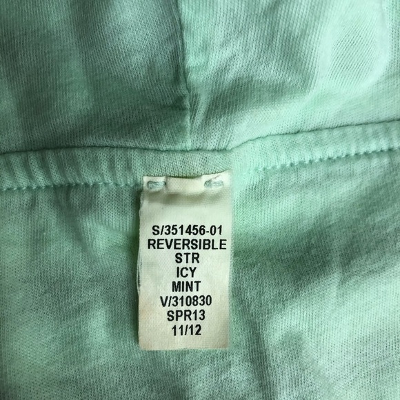 Gap Reversible Hooded Pullover Top Gray Stripe - Picture 4 of 6